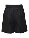 Max Mara High-waisted Shorts In 黑色