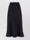 Max Mara High-waisted Silk Skirt Flared Hem
