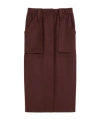 Max Mara High-waisted Skirt In Red