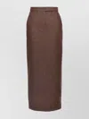 Max Mara High-waisted Skirt With Back Slit And Pockets