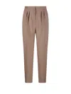 Max Mara High Waisted Straight Leg Pants In Browns