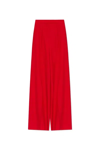 Max Mara Senna High-waisted Trousers In Red