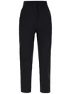 Max Mara Nepeta Stretch Virgin Wool Flare Leg Ankle Trousers In 黑色