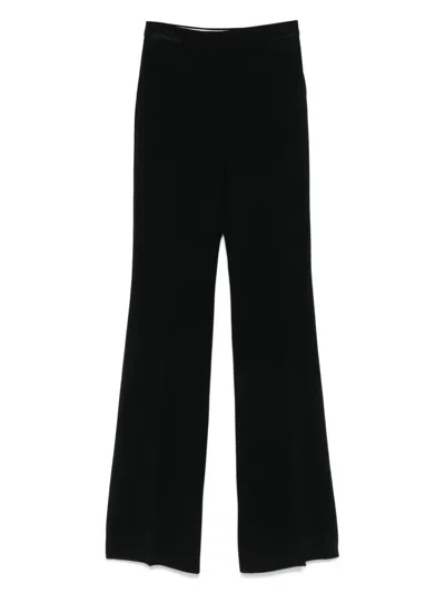 Max Mara High-waisted Trousers In Black