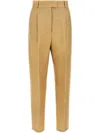 Max Mara High-waisted Trousers In Brown