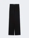 Max Mara High-waisted Trousers In Fabric Stitch In Black