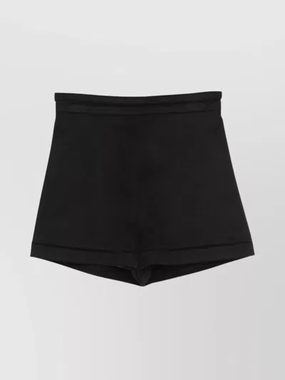 MAX MARA HIGH-WAISTED TURN-UP HEM SHORTS