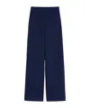 Max Mara High-waisted Wide-leg Pants In Blue
