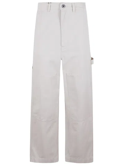 Max Mara High-waisted Wide-leg Pants With Functional Pockets In Gray