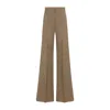 Max Mara High-waisted Wide-leg Trousers In Luxurious Virgin Wool