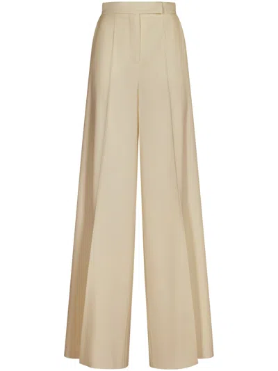 MAX MARA MAX MARA HIGH-WAISTED WIDE-LEG TROUSERS WITH SHARP PLEATS