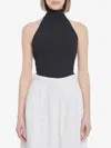 Shop Max Mara Highneck Bodysuit In Black