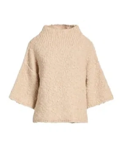 Max Mara High-neck Bouclé Knit Top In Brown