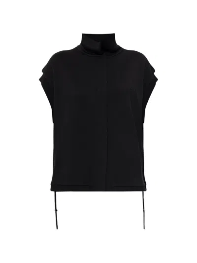 Max Mara High-neck Sleeveless Gilet In Black
