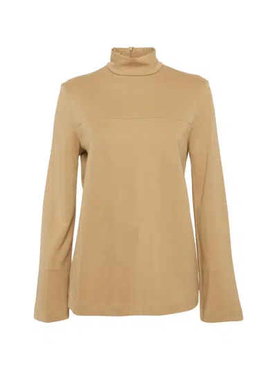 Pre-owned Max Mara High-neck Sweater In Neutrals