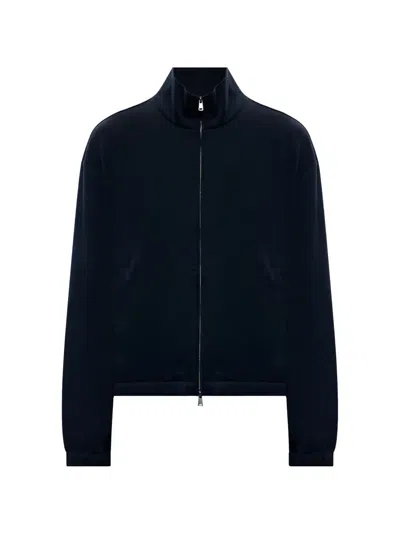 Max Mara High-neck Zip-up Bomber Jacket In Black