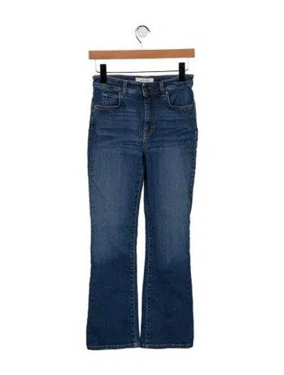 Pre-owned Max Mara High-rise Flared Jeans In Blue