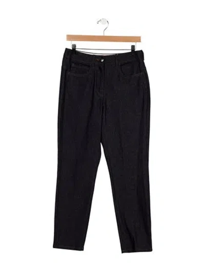 Pre-owned Max Mara High-rise Straight Leg Jeans In Blue