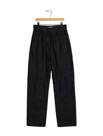 Pre-owned Max Mara High-rise Straight Leg Jeans In Blue