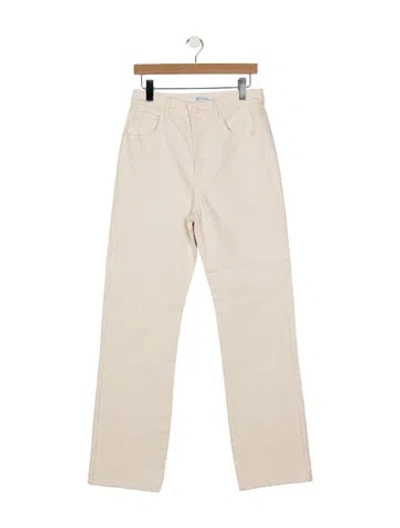 Pre-owned Max Mara High-rise Straight Leg Jeans W/ Tags In Neutrals