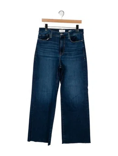 Pre-owned Max Mara High-rise Wide Leg Jeans In Blue