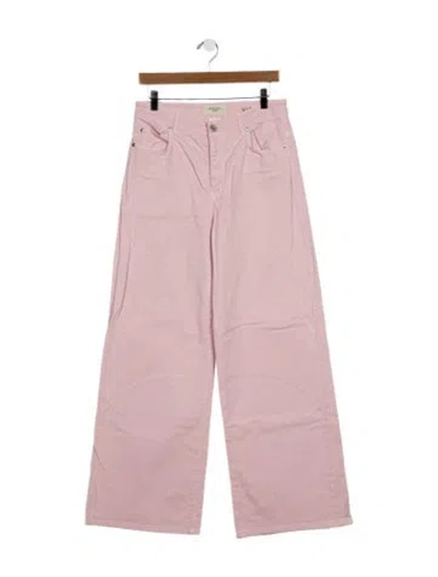 Pre-owned Max Mara High-rise Wide Leg Jeans In Purple