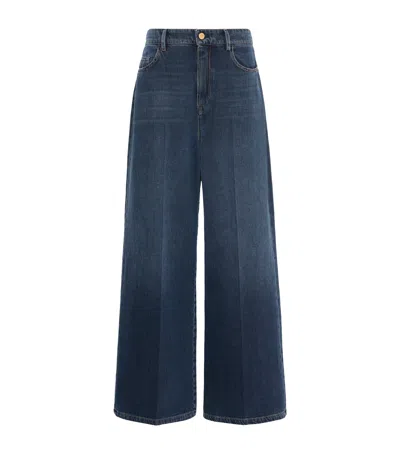 Max Mara High-rise Wide-leg Jeans In Blue