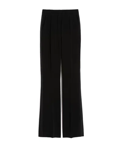Max Mara High-waisted Casual Pants In Animal Print