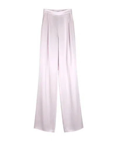 Max Mara High-waisted Casual Pants In Purple