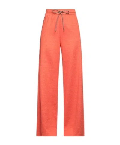 Max Mara High-waisted Drawstring Cargo Pants In Orange