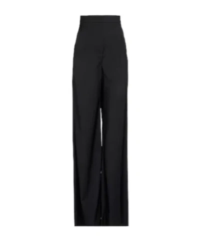 Max Mara High-waisted Flared Pants In Black