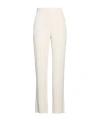 Max Mara High-waisted Flared Pants In White