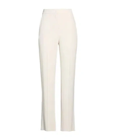 Max Mara High-waisted Flared Pants In White