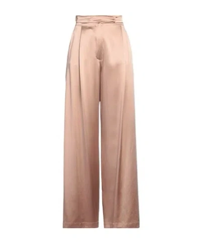 Max Mara High-waisted Loose Straight-leg Pants In Pink