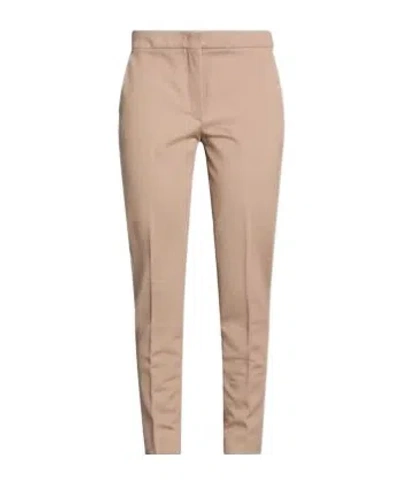 Max Mara High-waisted Slim-fit Straight-leg Cropped Dress Pants In Nude