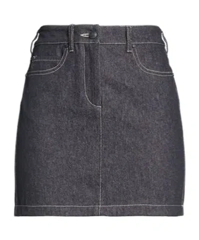 Max Mara High-waisted Straight Mini Skirt In Gray