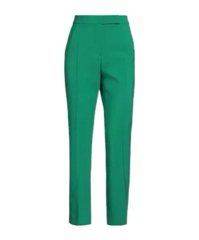 Max Mara High-waisted Straight-leg Pants In Green