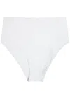 Max Mara High-waisted Stretch-polyamide Bikini Briefs In White