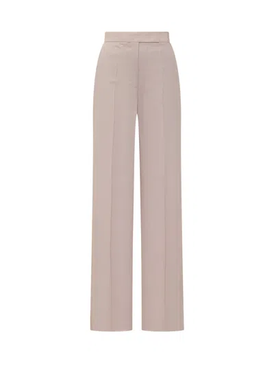 Max Mara High-waisted Tailored Trousers In Rosa