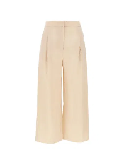 Max Mara High-waisted Trousers In Neutral