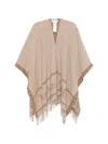 Max Mara Hilde Cape In Brown