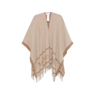 Max Mara Hilde Cape In Brown