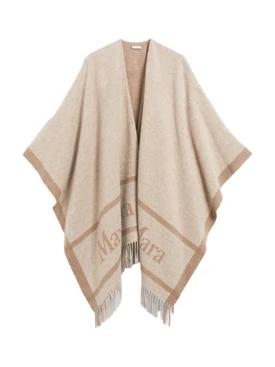 Max Mara Hilde Poncho Beige
