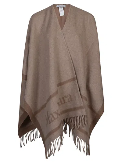 Max Mara Hilde Poncho In Gray