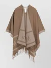 Max Mara Light Brown Wool Poncho