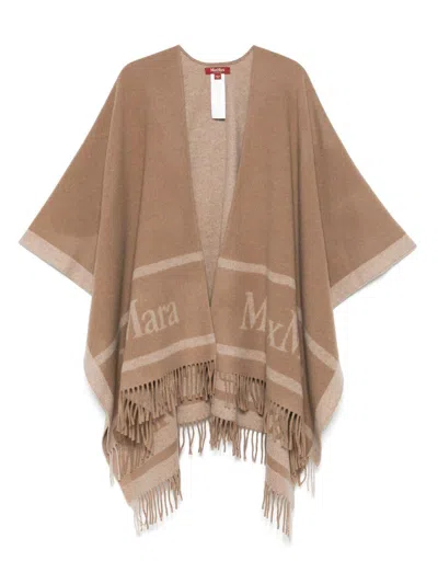 Max Mara 'hildestd' Cape  Studio In Brown