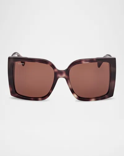 Max Mara Hinge Acetate Square Sunglasses