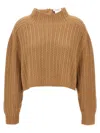 Max Mara Hodeida Wool And Cashmere Sweater In Beige