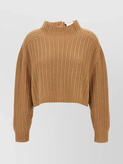 MAX MARA 'HODEIDA' HIGH NECK CARDIGAN