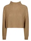 Max Mara Wool And Cashmere Blend Sweater In Brown